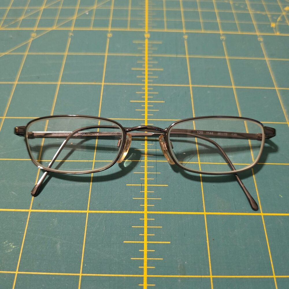 Emporio Armani EA 1144 Gunmetal Eyeglass Frames 46-19-130 Made in Italy